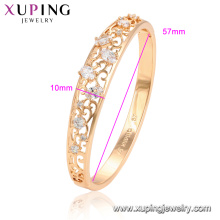 52076 xuping best selling 18k gold plated fashion micro pave setting fashion bangle